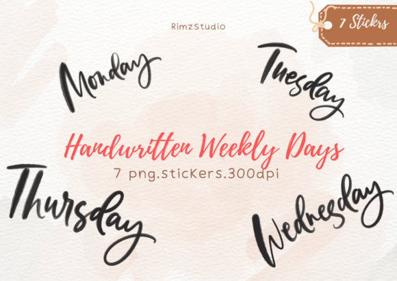 Download Weekly Planner Days Clipart Png Graphic - Premium Resources