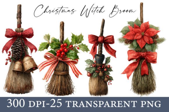 Download Christmas Witch Broom Sublimation - Broom Collection