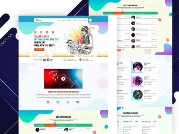 Download Canon Fix- Music Conference Web Template - Premium Resources