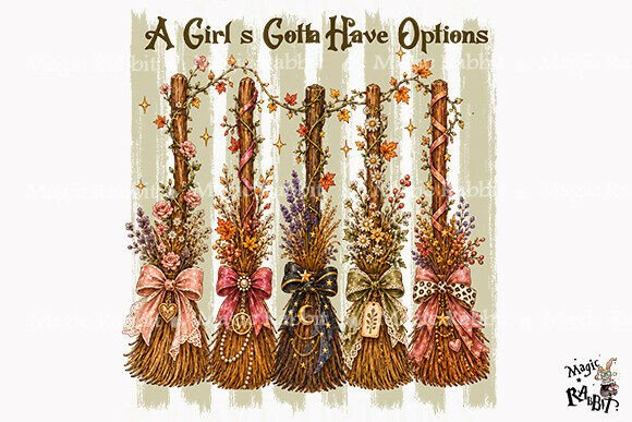 Download Cute Witch Broom Bundle PNG - Broom Collection