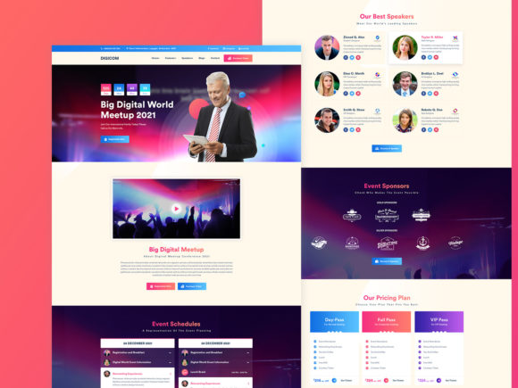 Download Event, Conference PSD Template - Premium Resources