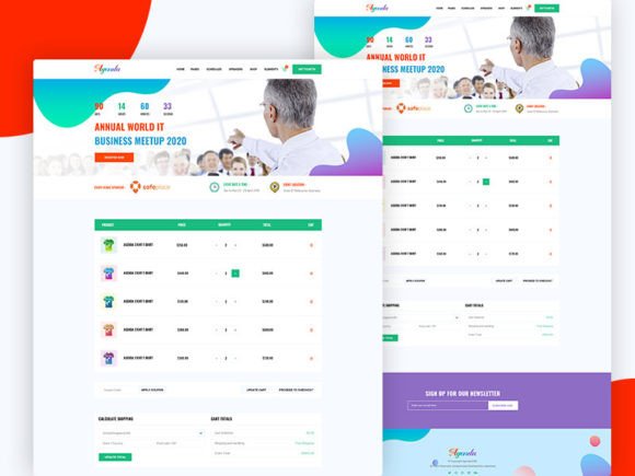 Download #17Agenda- Event Conference Web Template - Premium Bundle